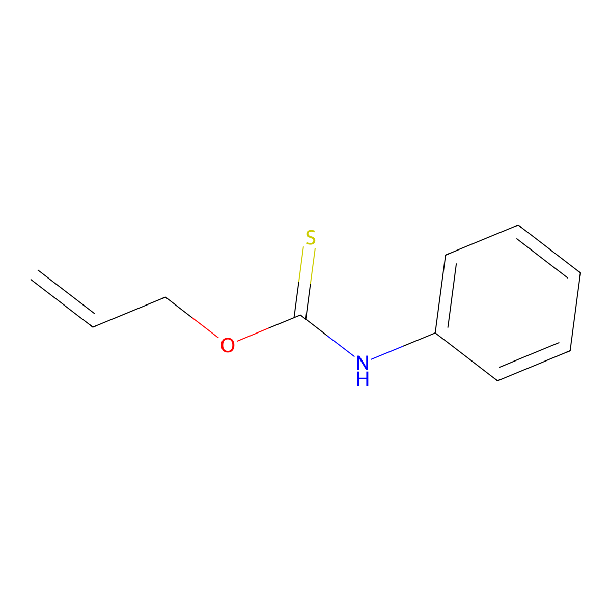 O-Prop-2-en-1-yl phenylcarbamothioate molecular structure, CAS 5816-31-9