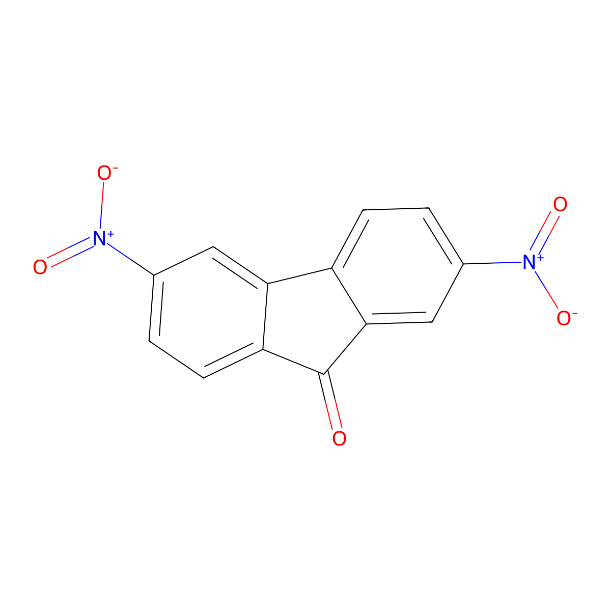 2,6-Dinitro-9-fluorenone molecular structure, CAS 58160-30-8