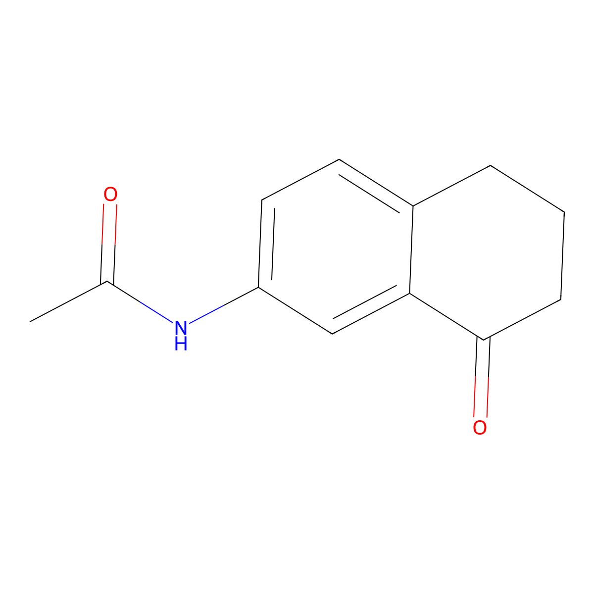 N-(8-Oxo-5,6,7,8-tetrahydronaphthalen-2-yl)acetamide molecular structure, CAS 58161-21-0