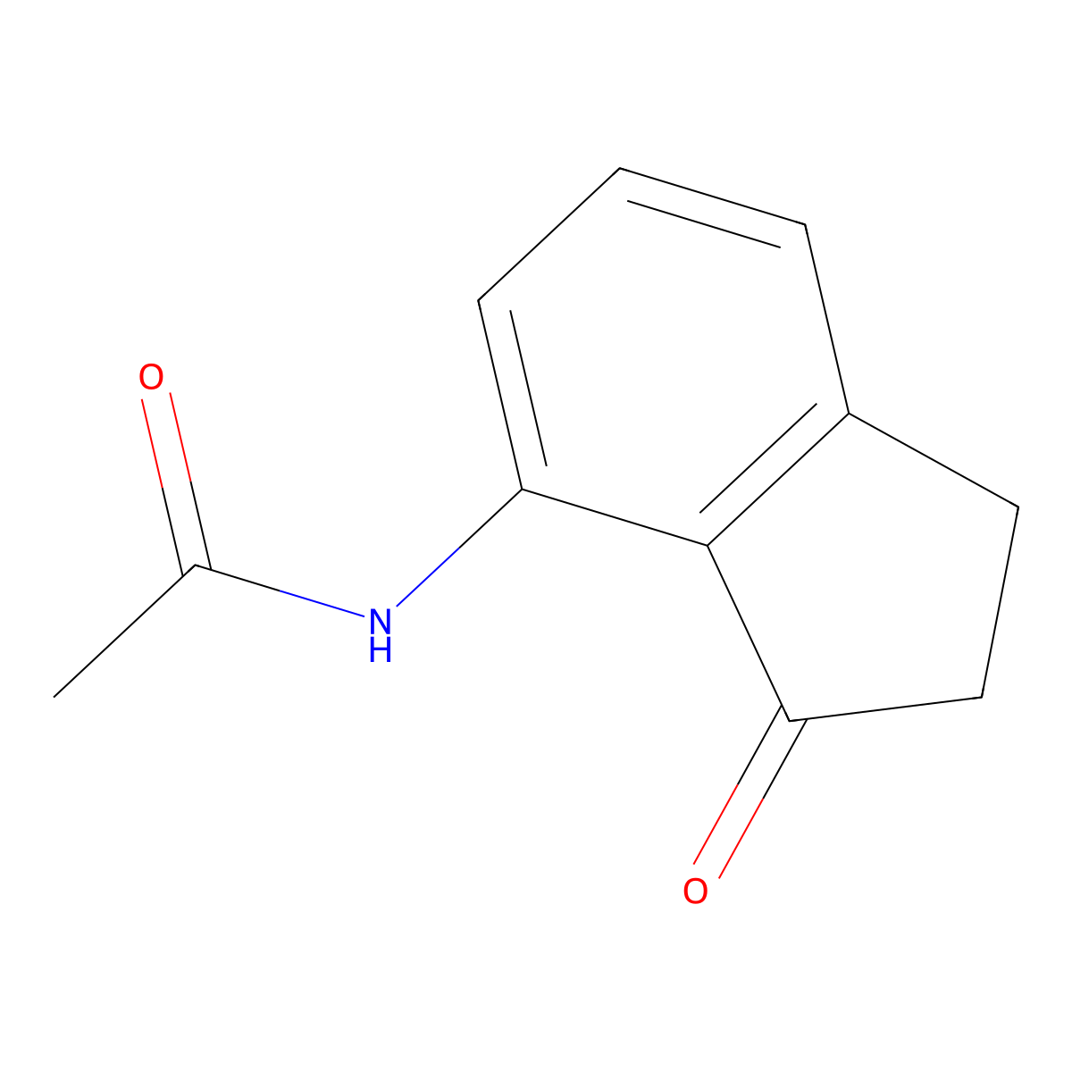 N-(3-oxo-2,3-dihydro-1H-inden-4-yl)acetamide molecular structure, CAS 58161-36-7