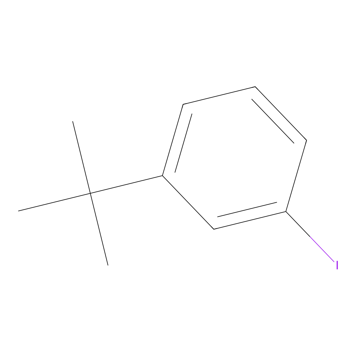 1-Tert-butyl-3-iodobenzene molecular structure, CAS 58164-02-6