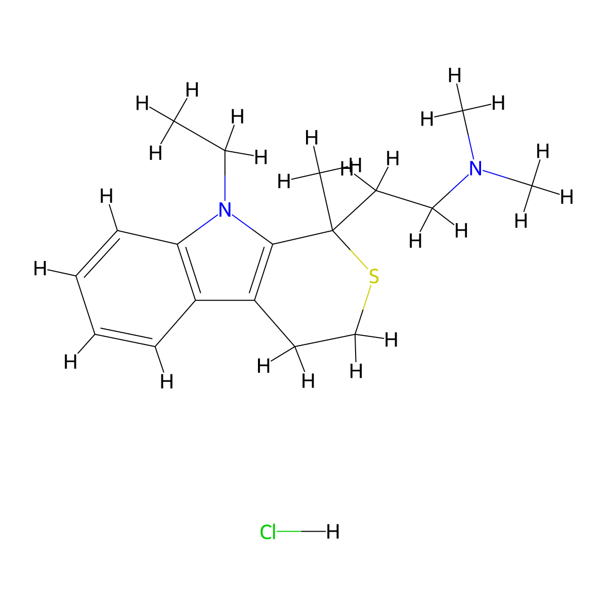 Tandamine Hydrochloride molecular structure, CAS 58167-78-5