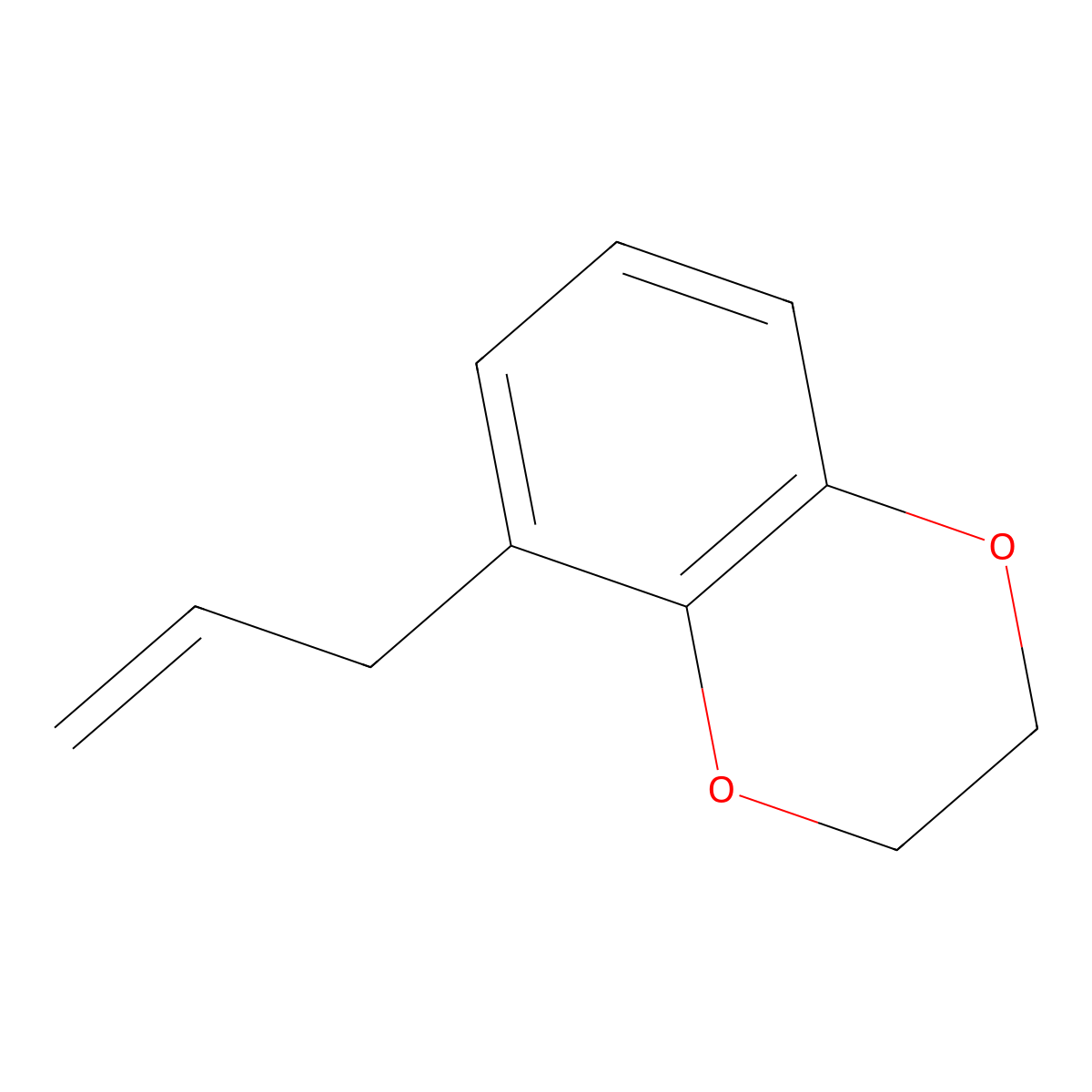 5-(Prop-2-en-1-yl)-2,3-dihydro-1,4-benzodioxine molecular structure, CAS 58169-23-6