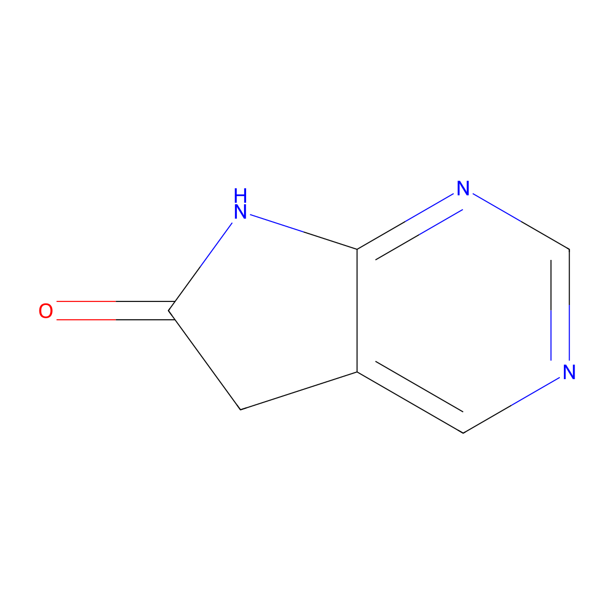 5H-Pyrrolo[2,3-d]pyrimidin-6(7H)-one molecular structure, CAS 5817-96-9