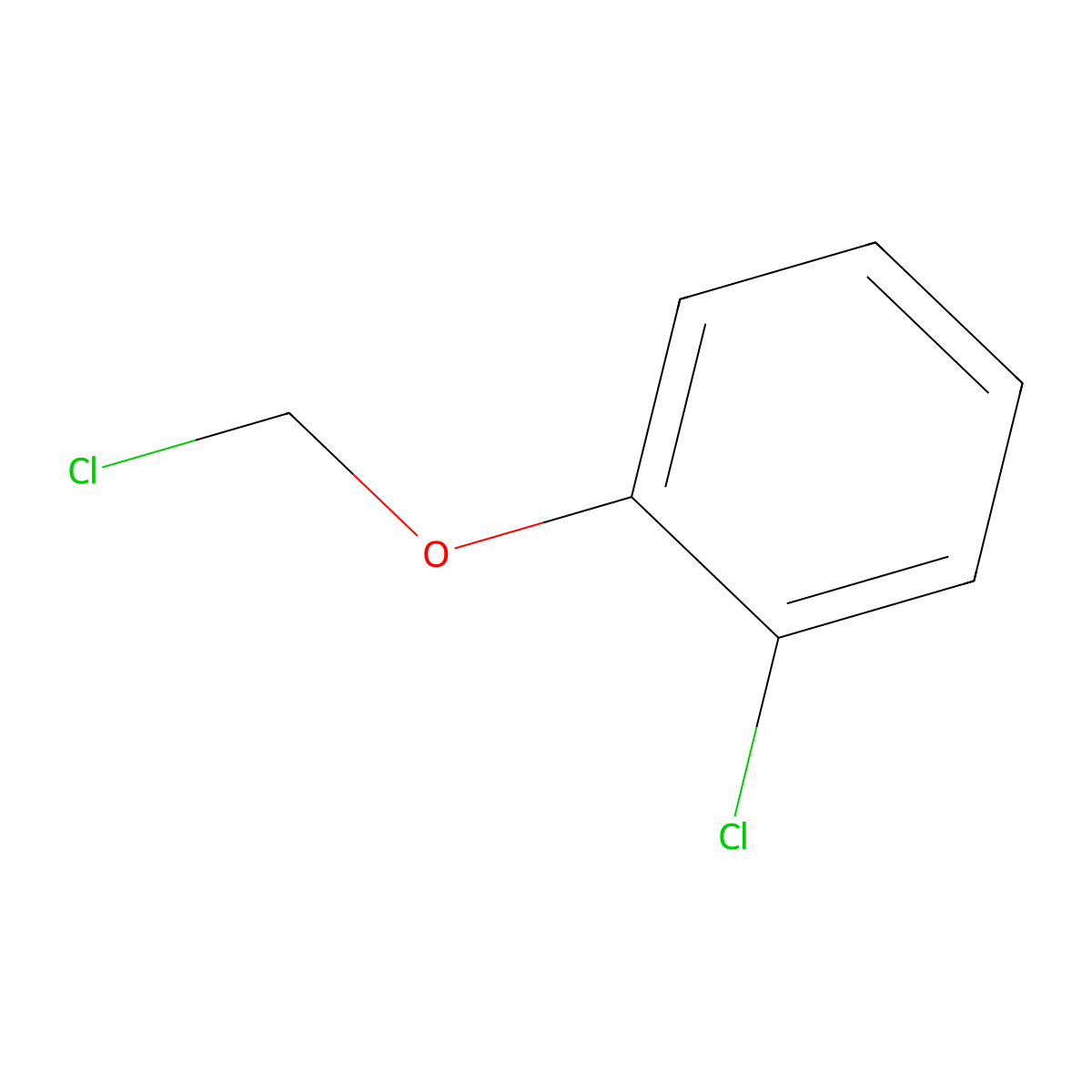 1-Chloro-2-(chloromethoxy)benzene molecular structure, CAS 58171-26-9