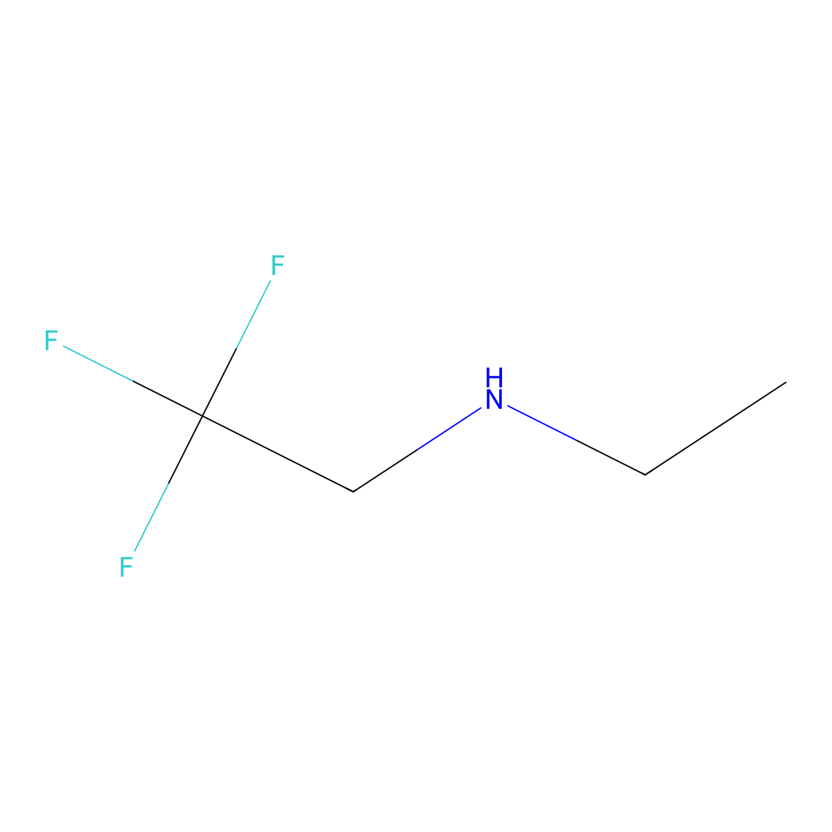 N-Ethyl-2,2,2-trifluoroethan-1-amine molecular structure, CAS 58171-47-4