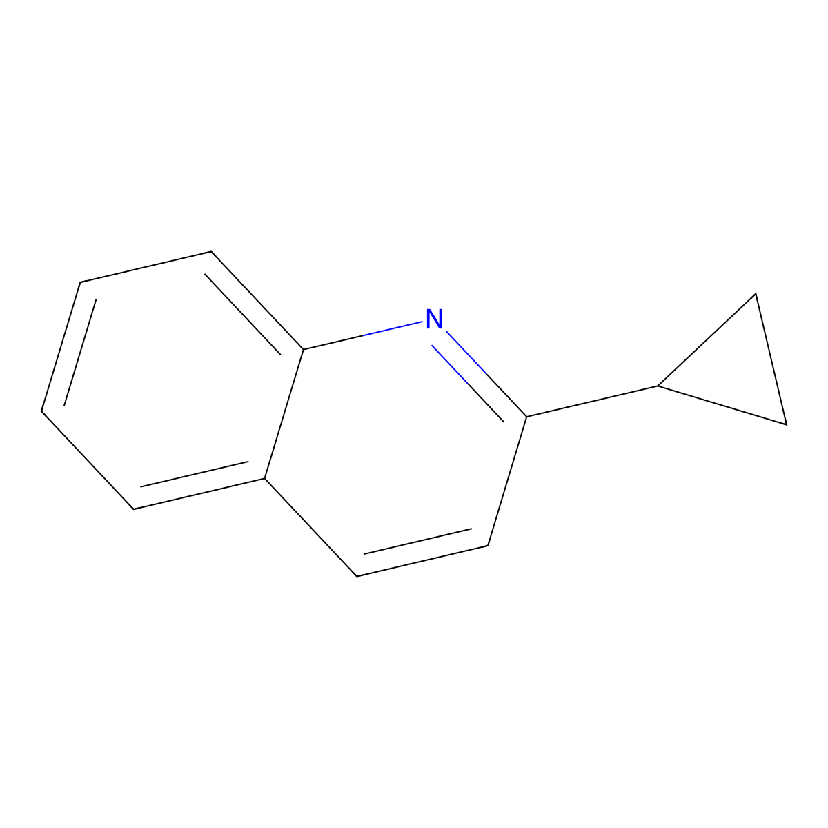 2-Cyclopropylquinoline molecular structure, CAS 58173-64-1