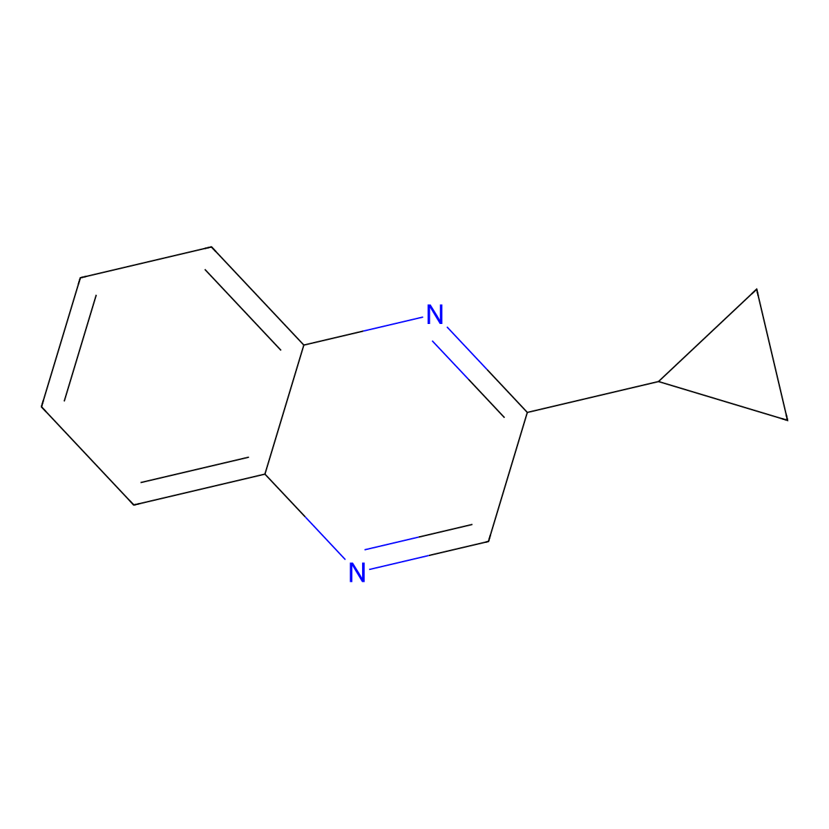2-Cyclopropylquinoxaline molecular structure, CAS 58173-67-4