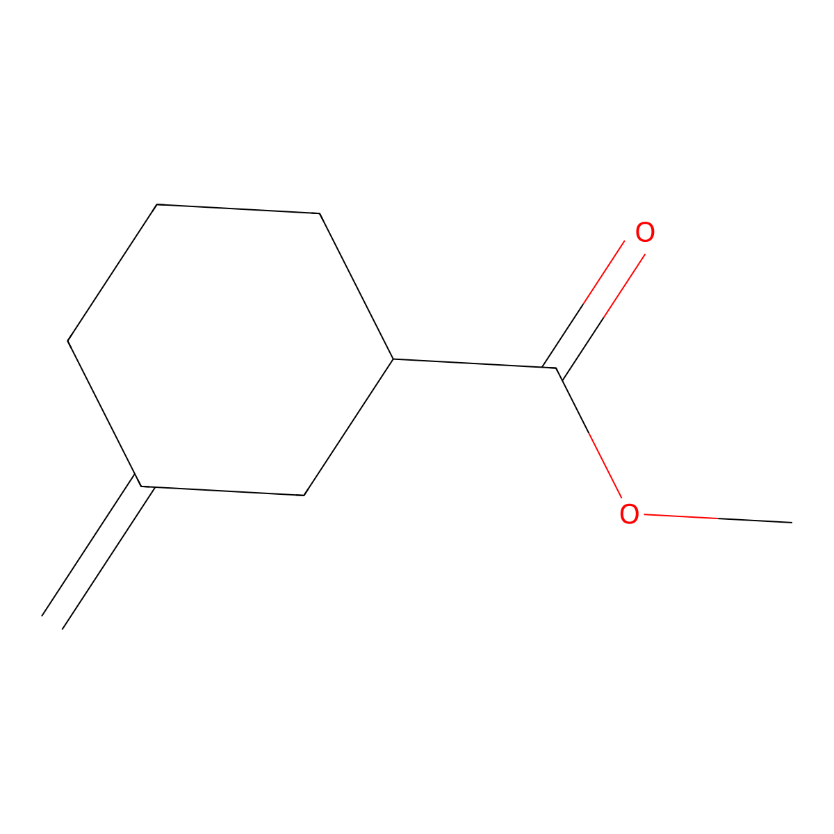 Methyl 3-methylidenecyclohexane-1-carboxylate molecular structure, CAS 58173-91-4
