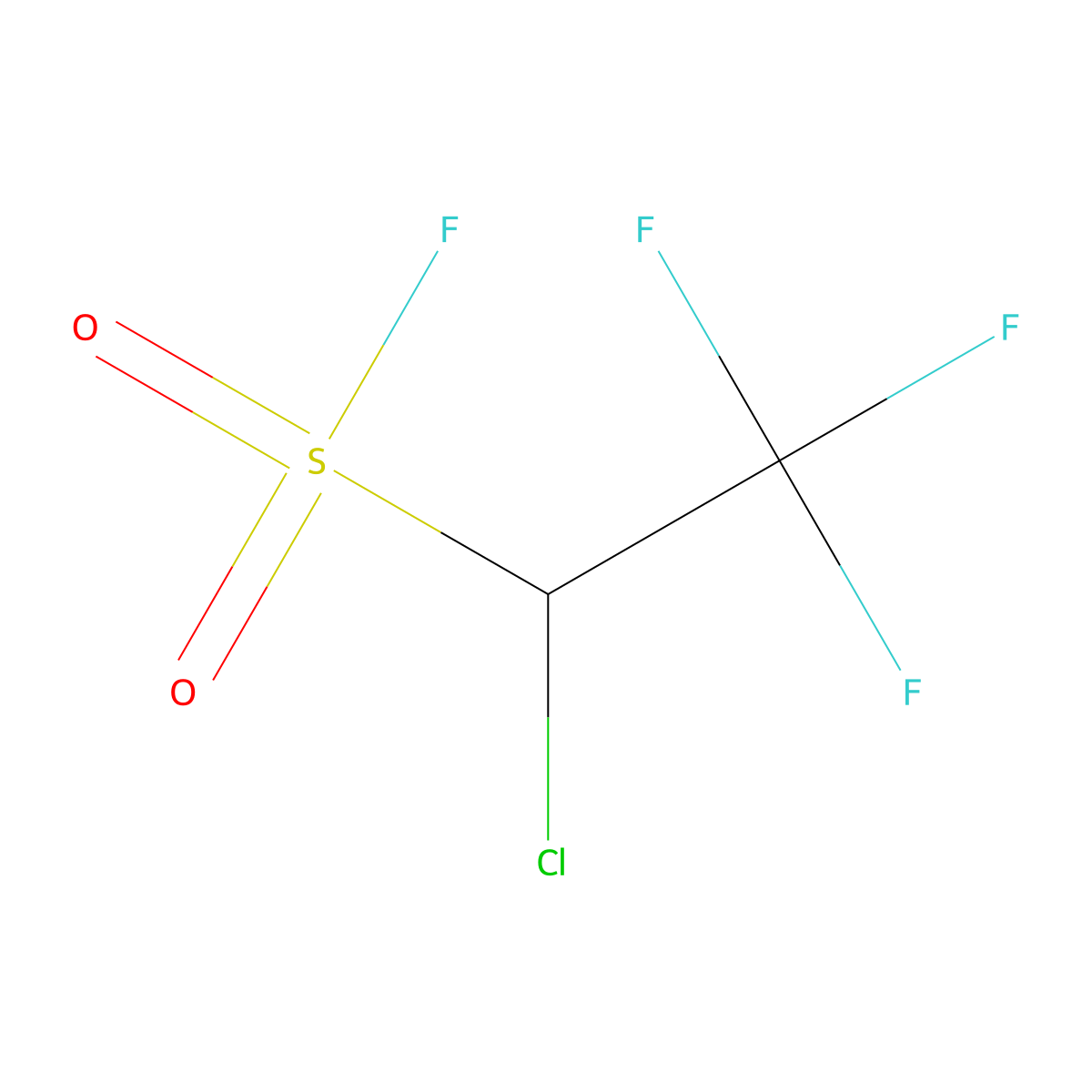 1-Chloro-2,2,2-trifluoroethane-1-sulfonyl fluoride molecular structure, CAS 58174-86-0