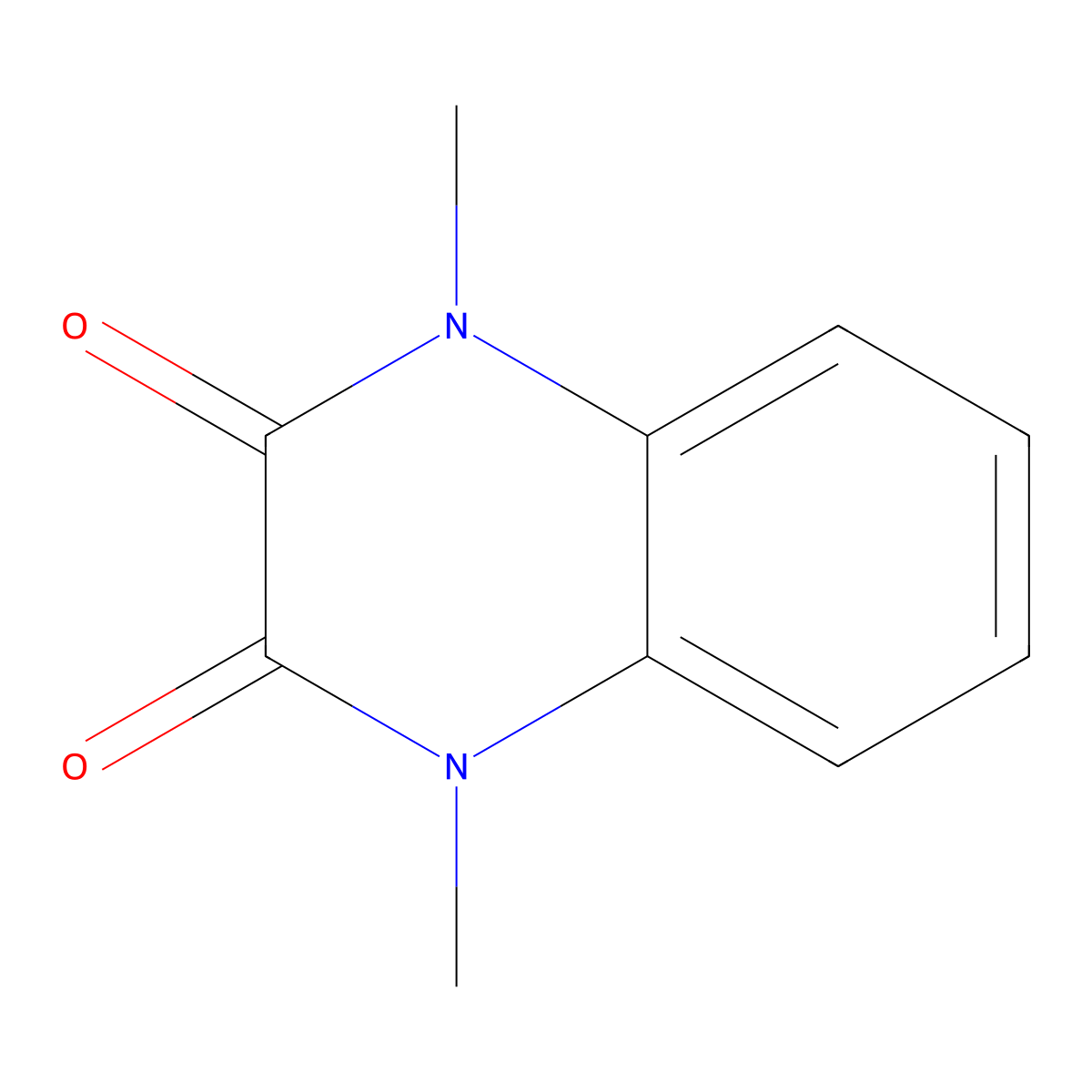 1,4-Dimethylquinoxaline-2,3-dione molecular structure, CAS 58175-07-8