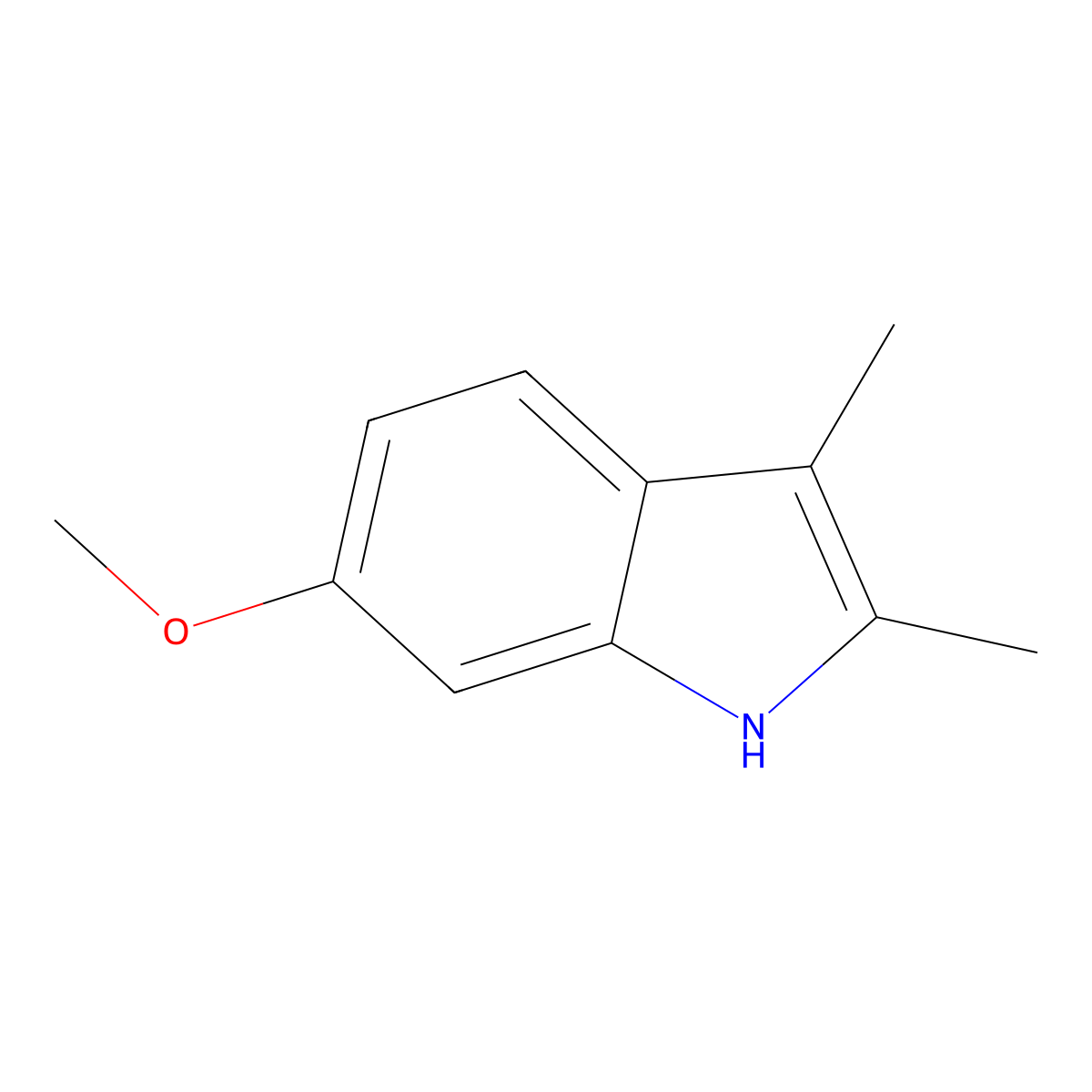 2,3-Dimethyl-6-methoxyindole molecular structure, CAS 58176-56-0