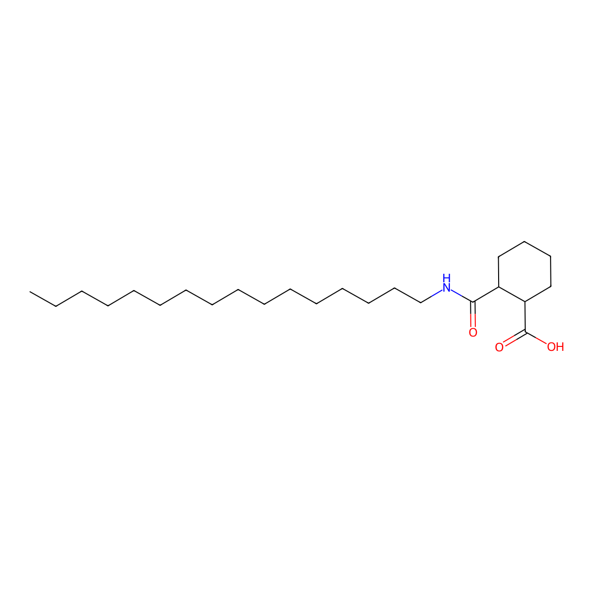 2-[(Hexadecylamino)carbonyl]cyclohexanecarboxylic acid molecular structure, CAS 581781-83-1