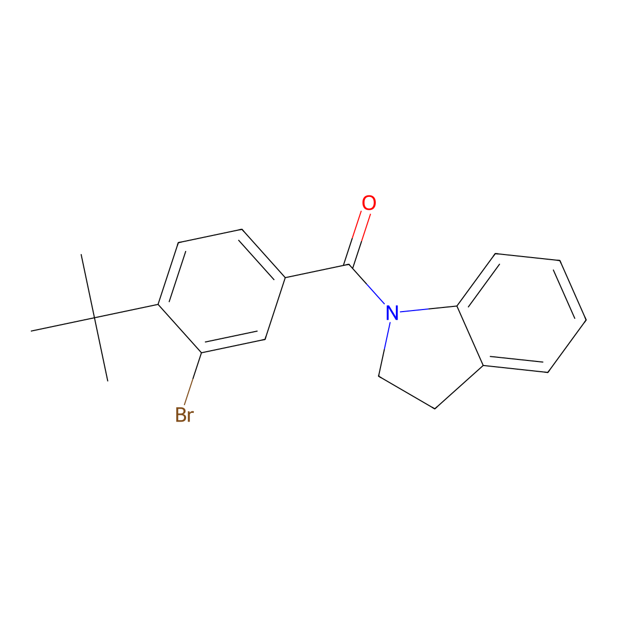 1-(3-Bromo-4-tert-butylbenzoyl)indoline molecular structure, CAS 581782-05-0