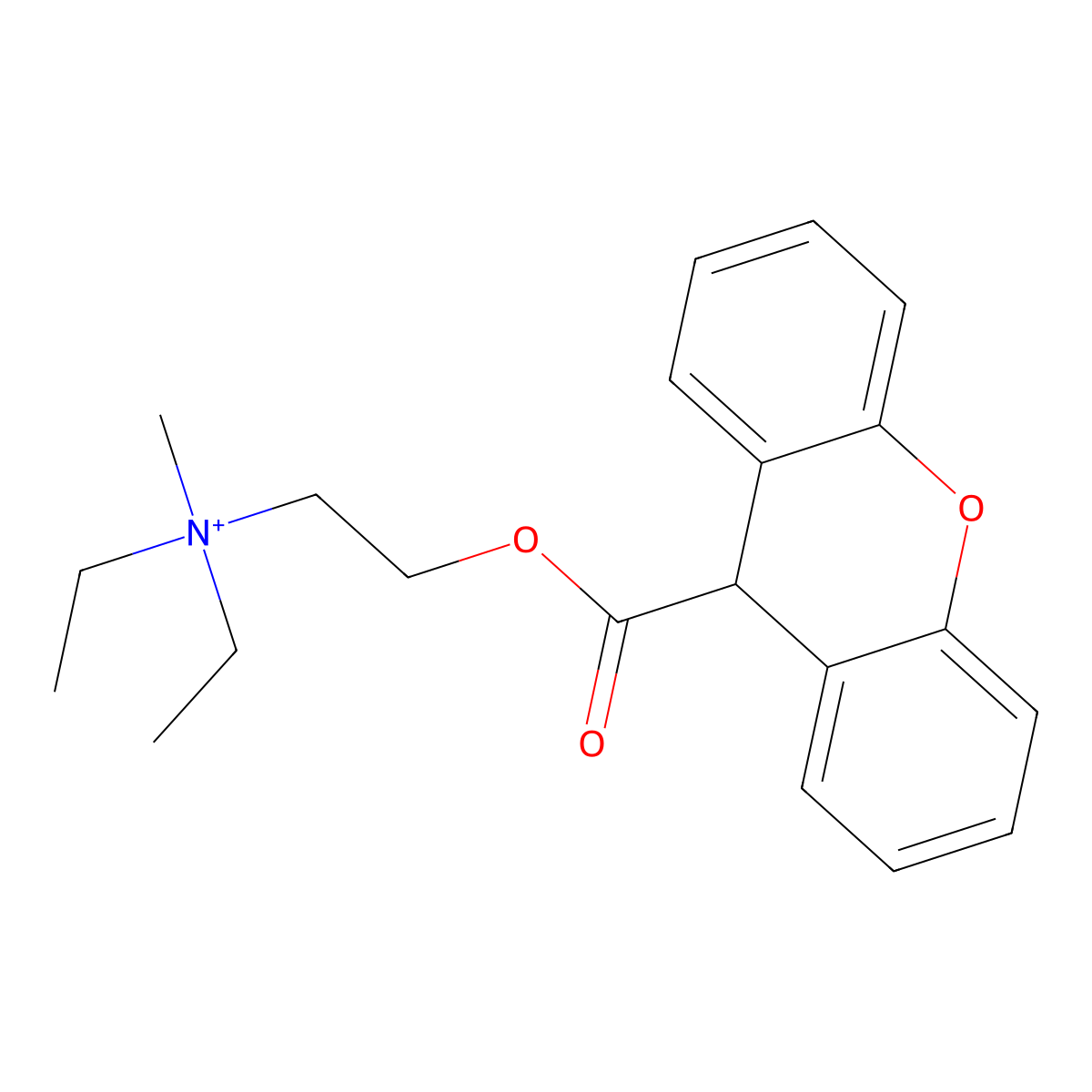 Methantheline molecular structure, CAS 5818-17-7