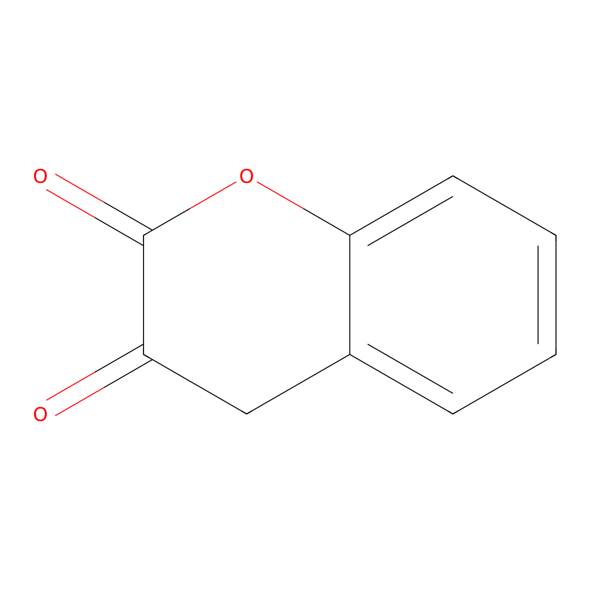 Chroman-2,3-dione molecular structure, CAS 5818-89-3