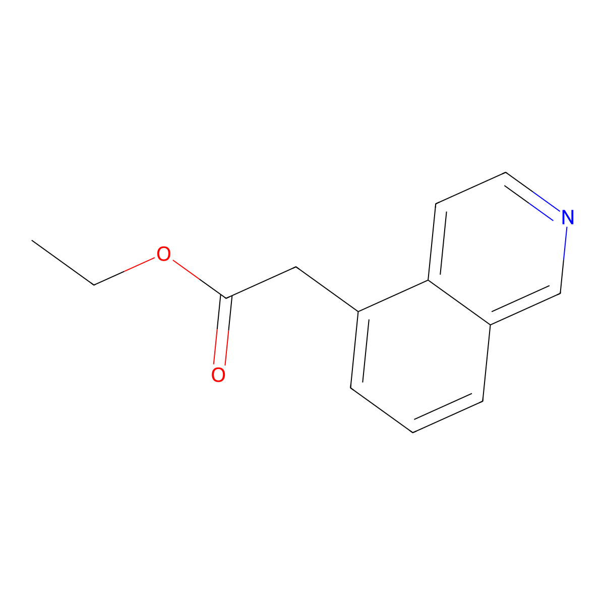 Ethyl 2-(isoquinolin-5-yl)acetate molecular structure, CAS 581811-80-5