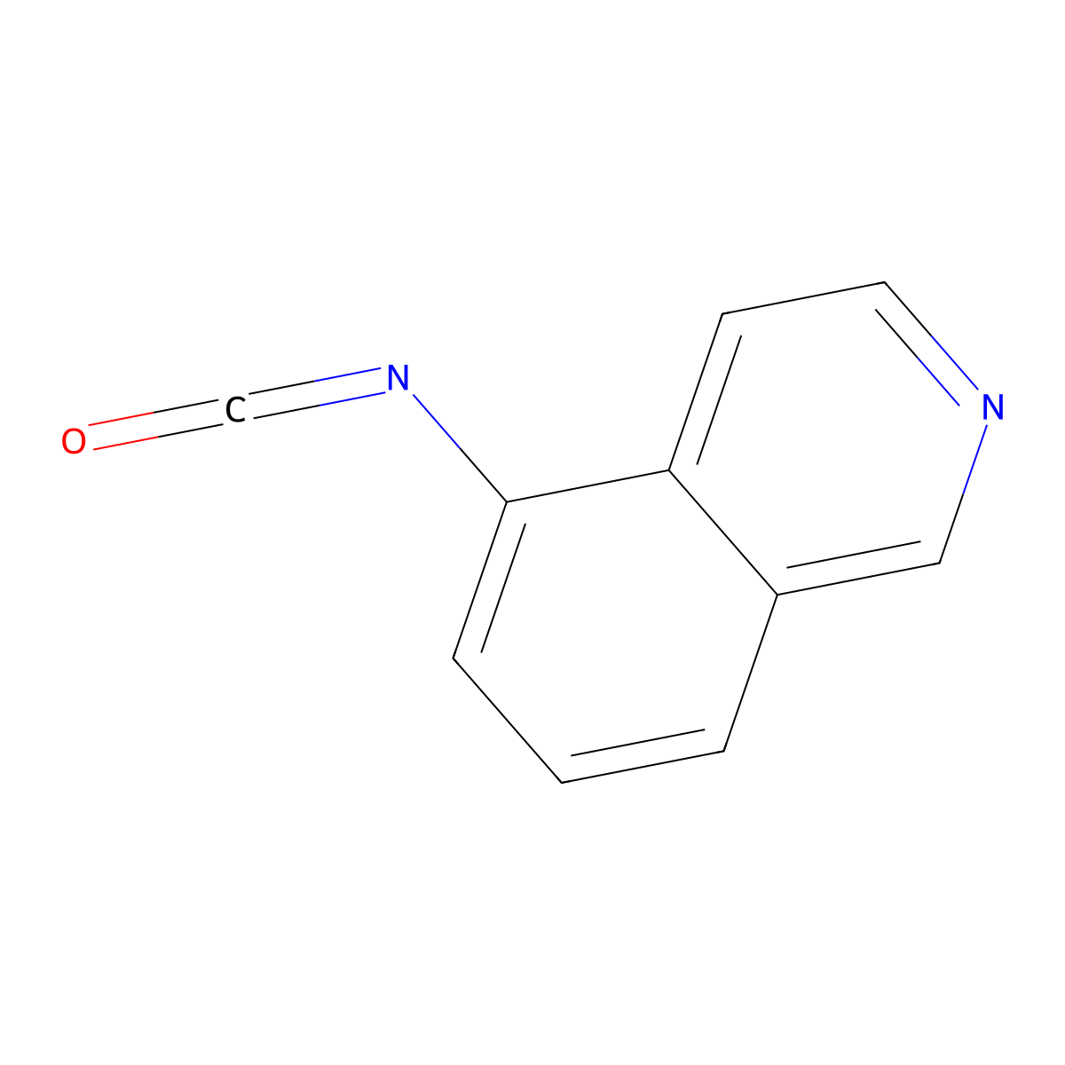 5-Isocyanatoisoquinoline molecular structure, CAS 581812-66-0