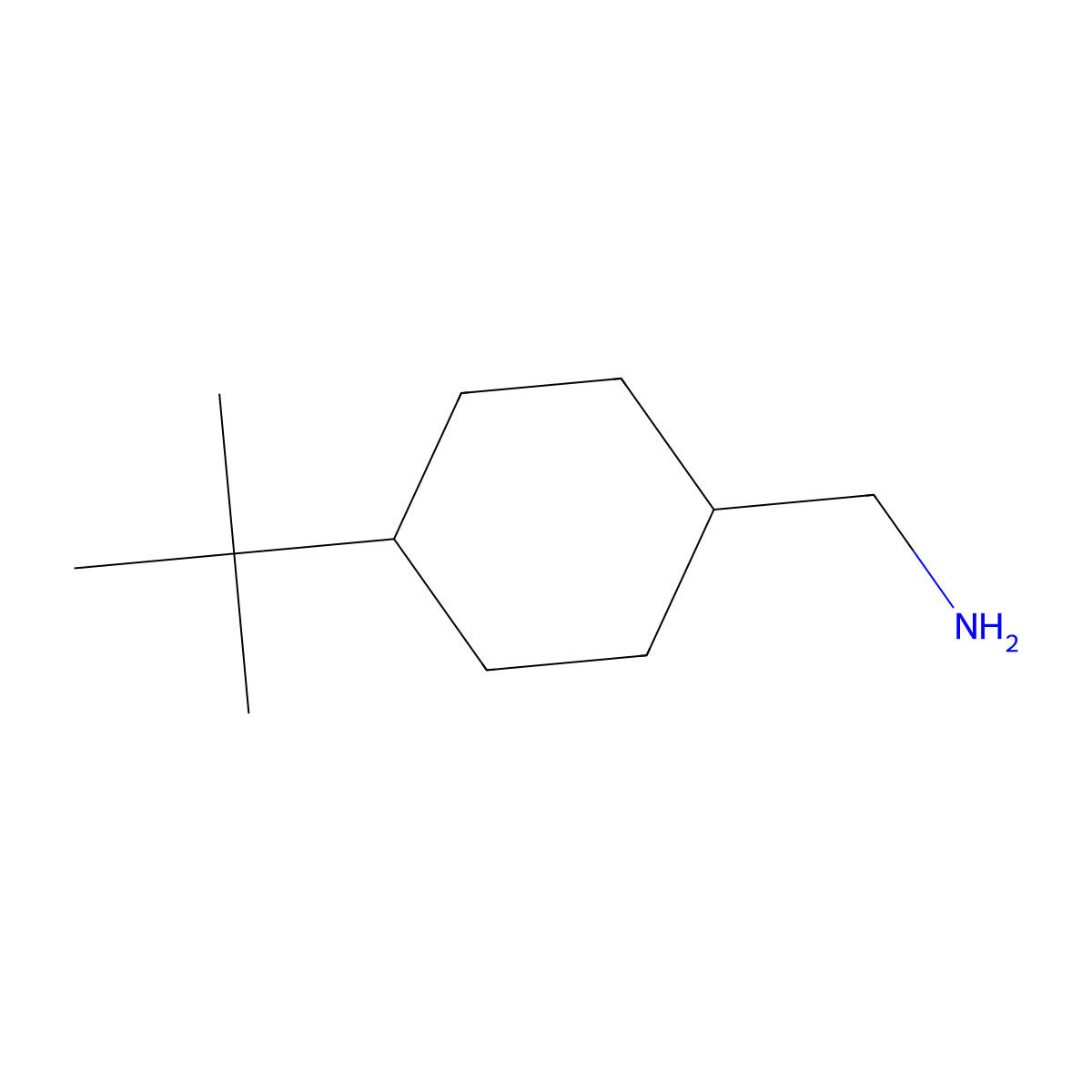 (4-Tert-butylcyclohexyl)methanamine molecular structure, CAS 581813-13-0