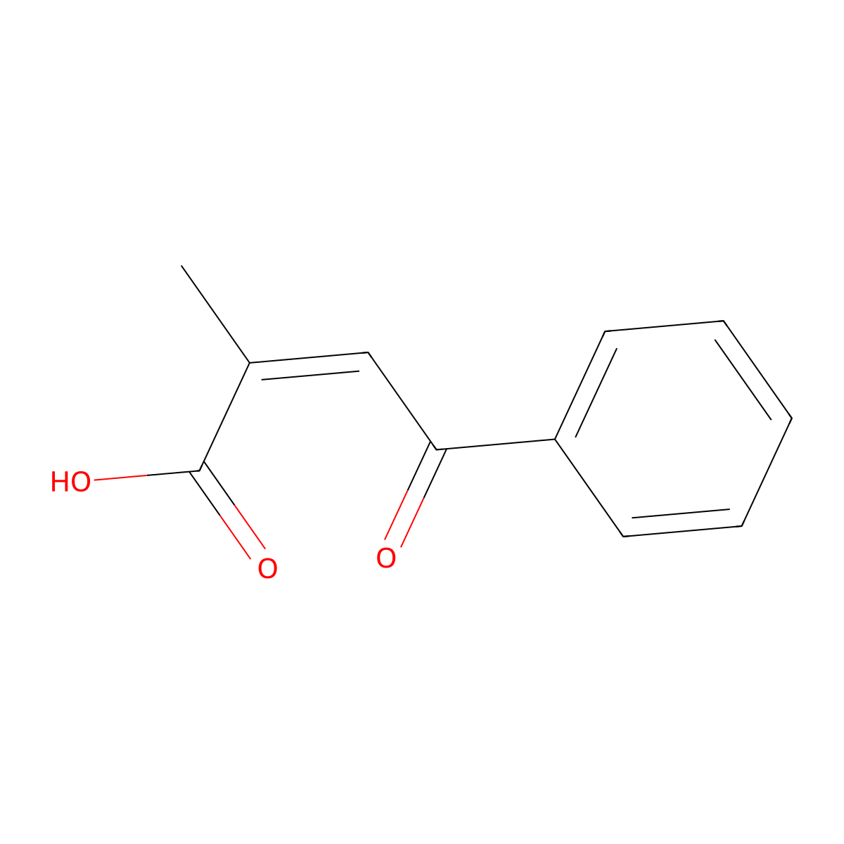 2-Methyl-4-oxo-4-phenylbut-2-enoic acid molecular structure, CAS 58182-68-6