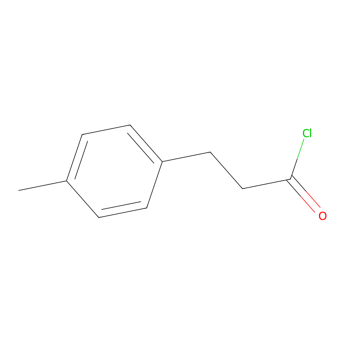 3-(4-Methylphenyl)propanoyl chloride molecular structure, CAS 58183-40-7