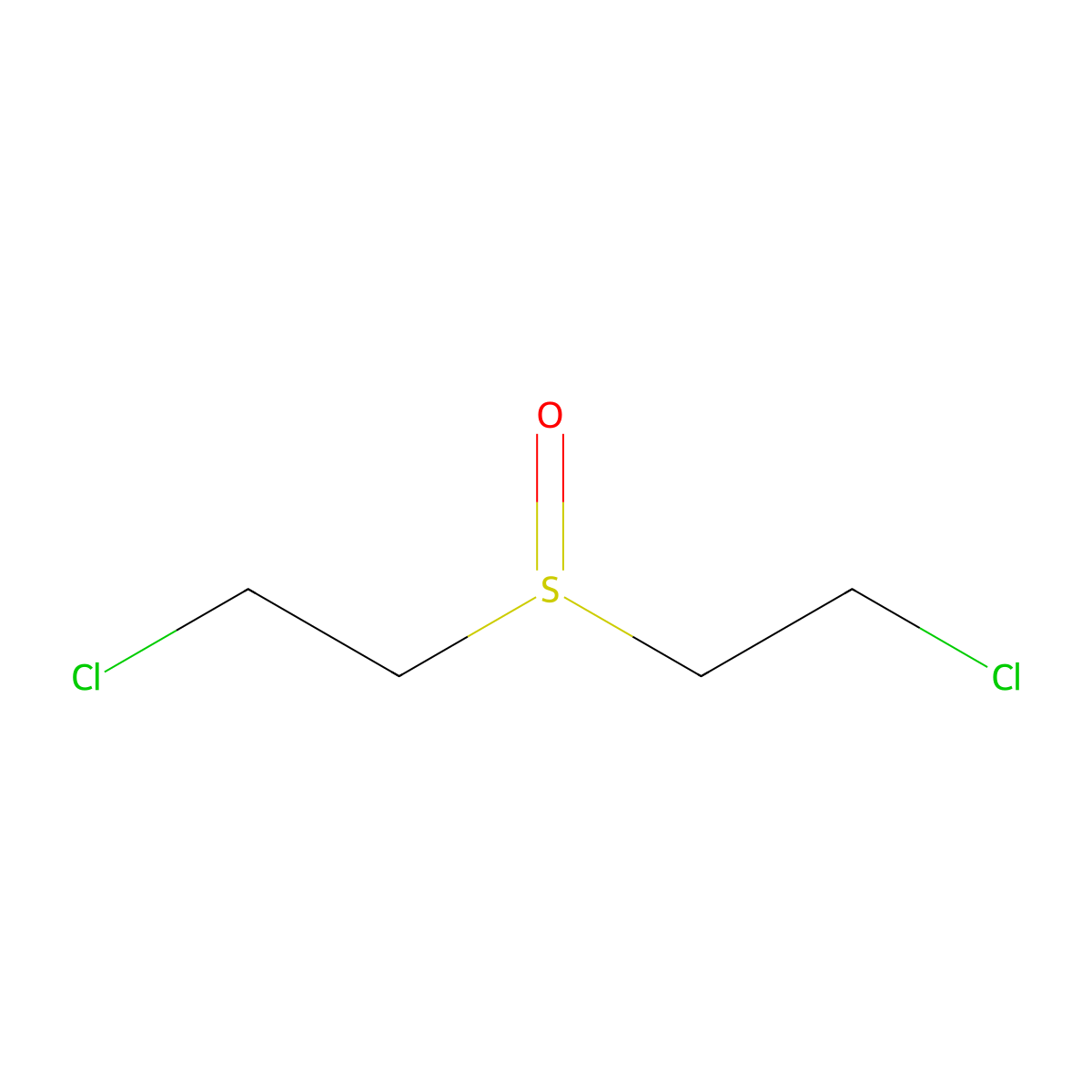 1-Chloro-2-(2-chloroethanesulfinyl)ethane molecular structure, CAS 5819-08-9