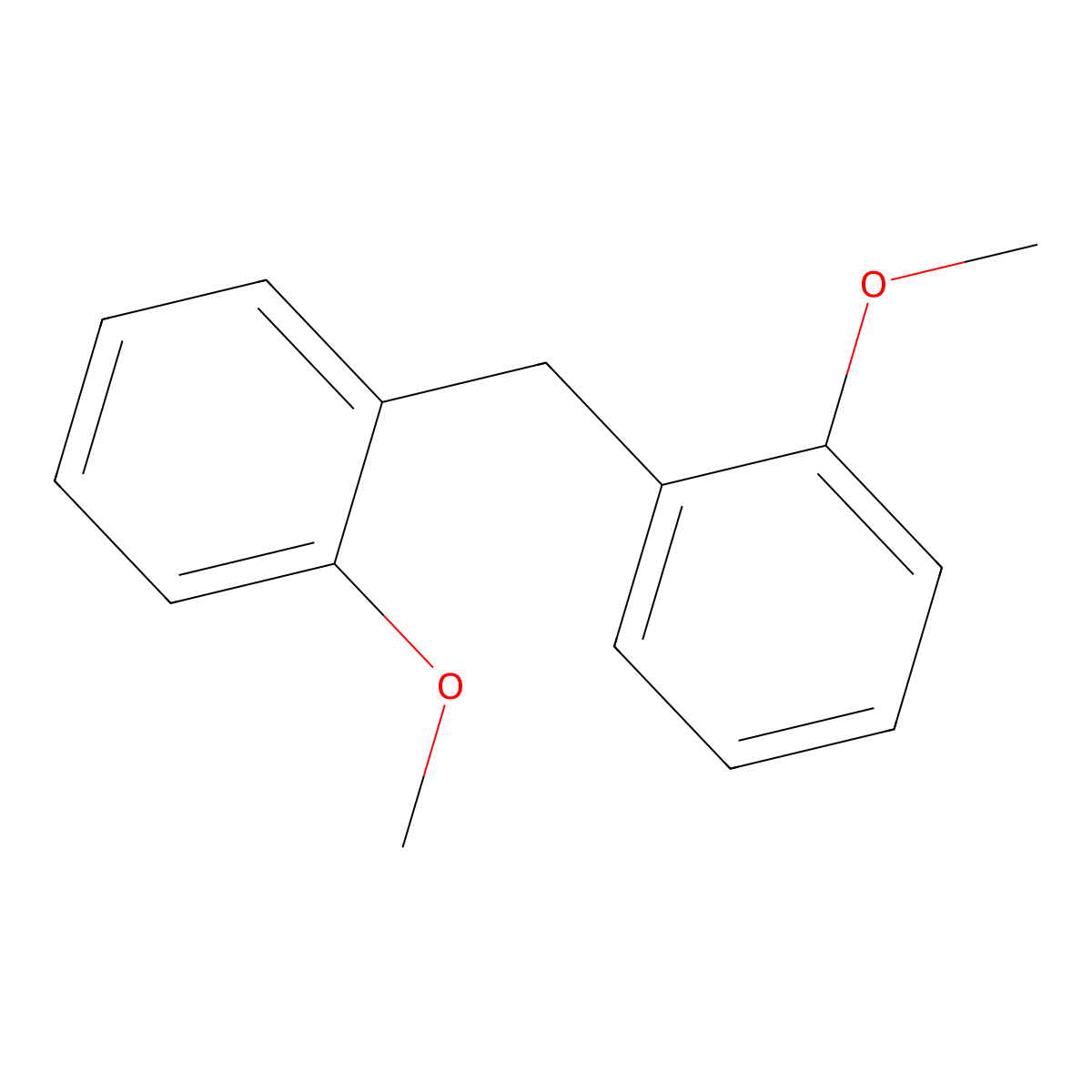 Bis(2-methoxyphenyl)methane molecular structure, CAS 5819-93-2
