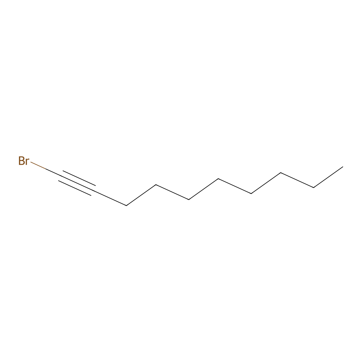 1-Decyne, 1-bromo- molecular structure, CAS 58193-44-5