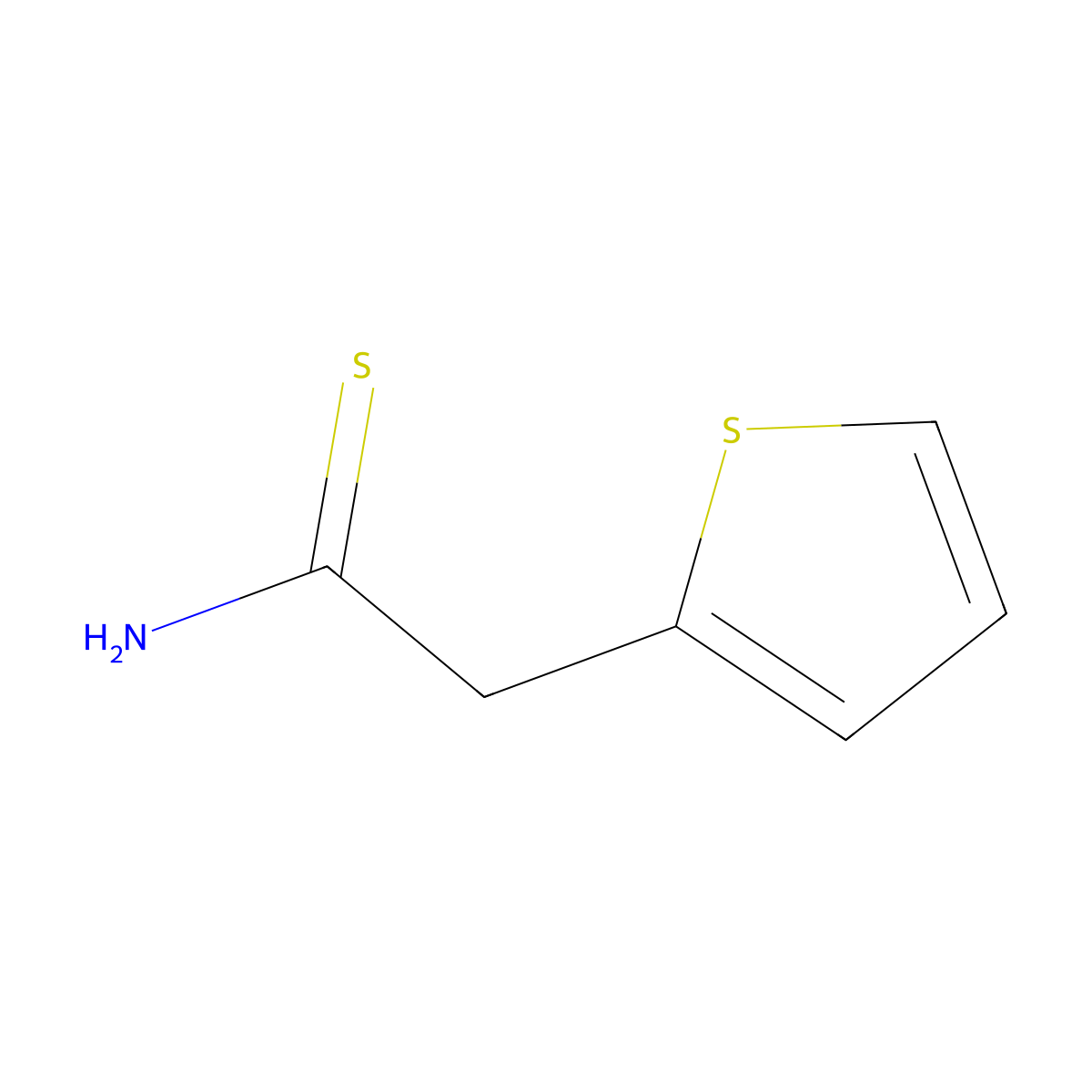 2-(Thiophen-2-yl)ethanethioamide molecular structure, CAS 58197-03-8
