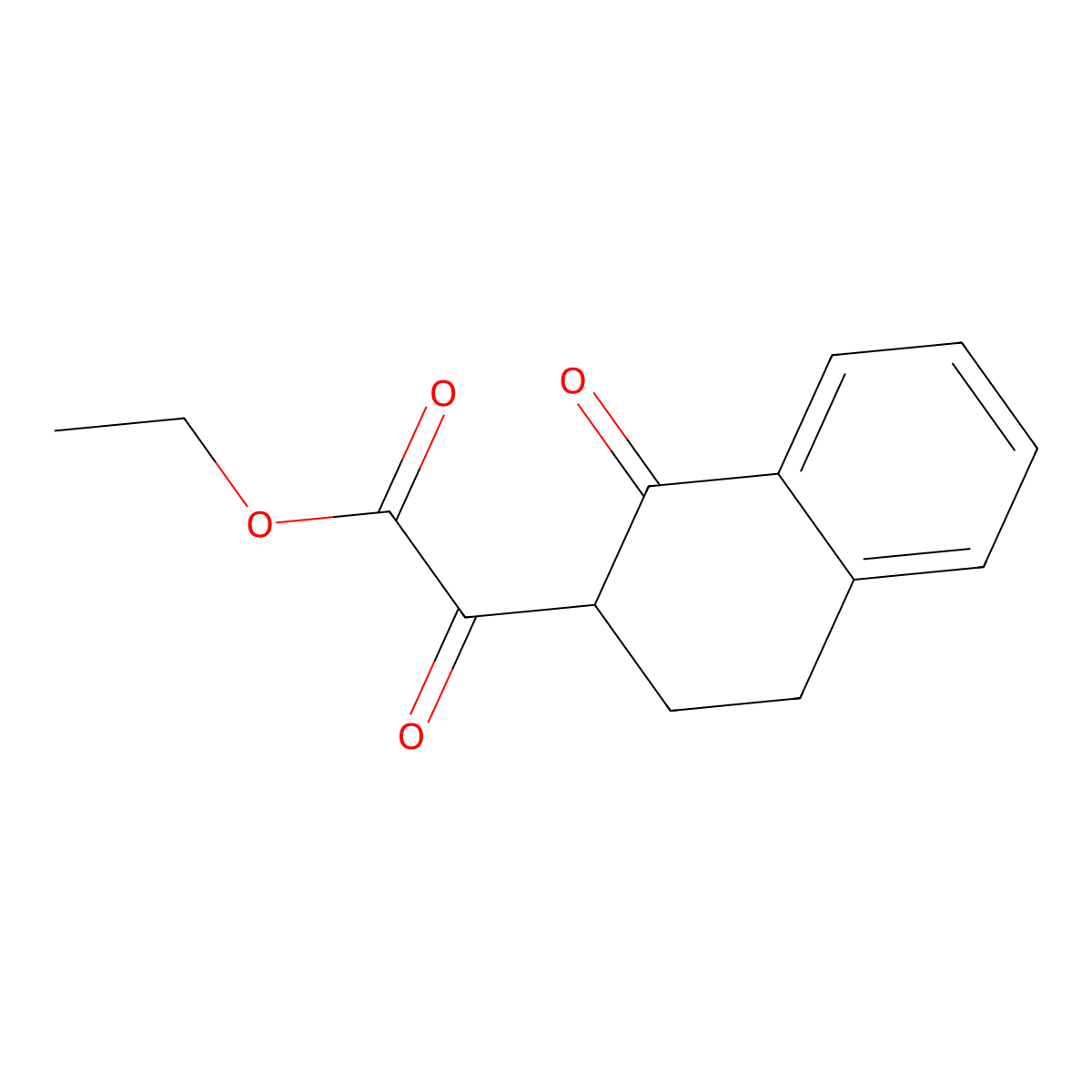 Ethyl 2-oxo-2-(1-oxo-1,2,3,4-tetrahydronaphthalen-2-yl)acetate molecular structure, CAS 58199-07-8