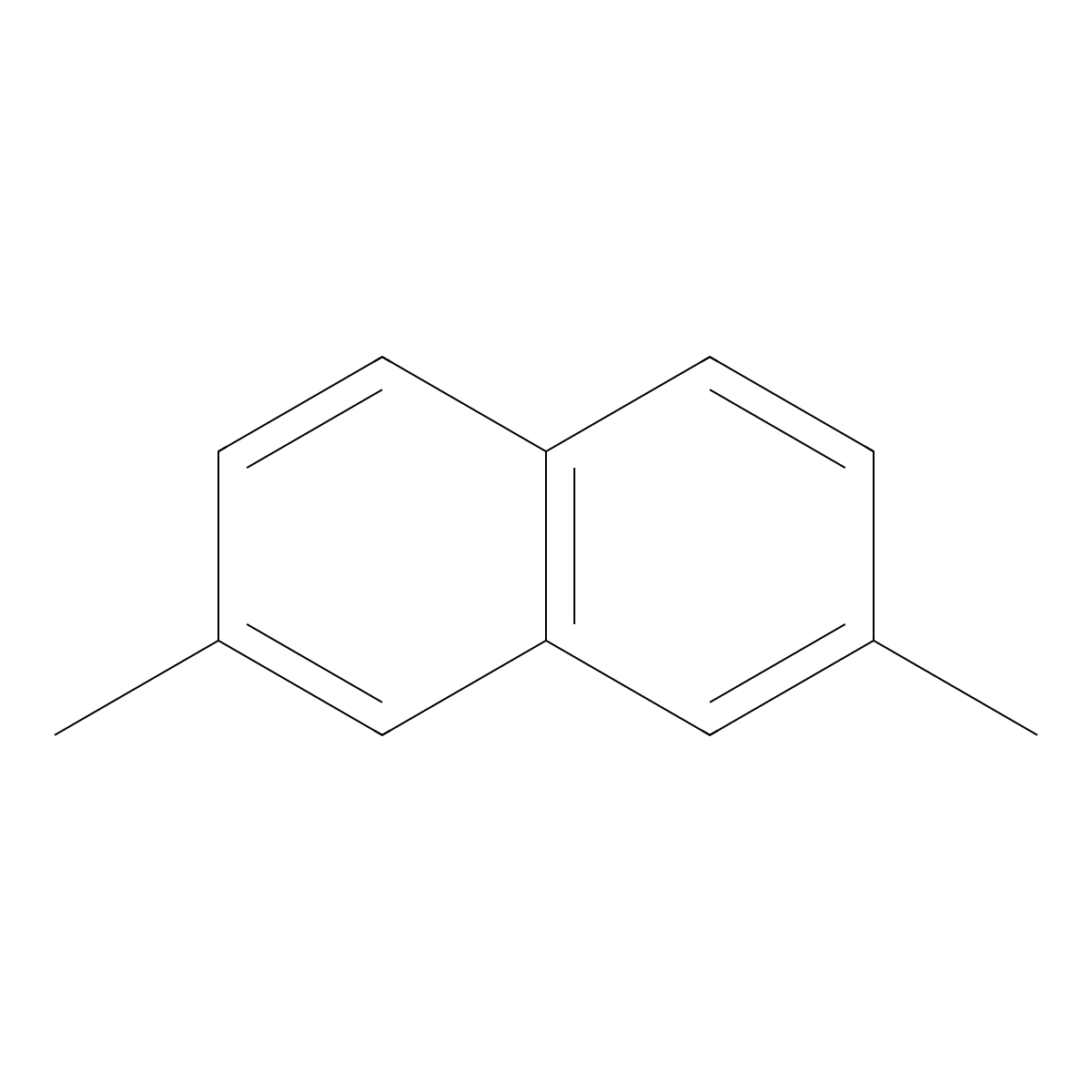 2,7-Dimethylnaphthalene molecular structure, CAS 582-16-1