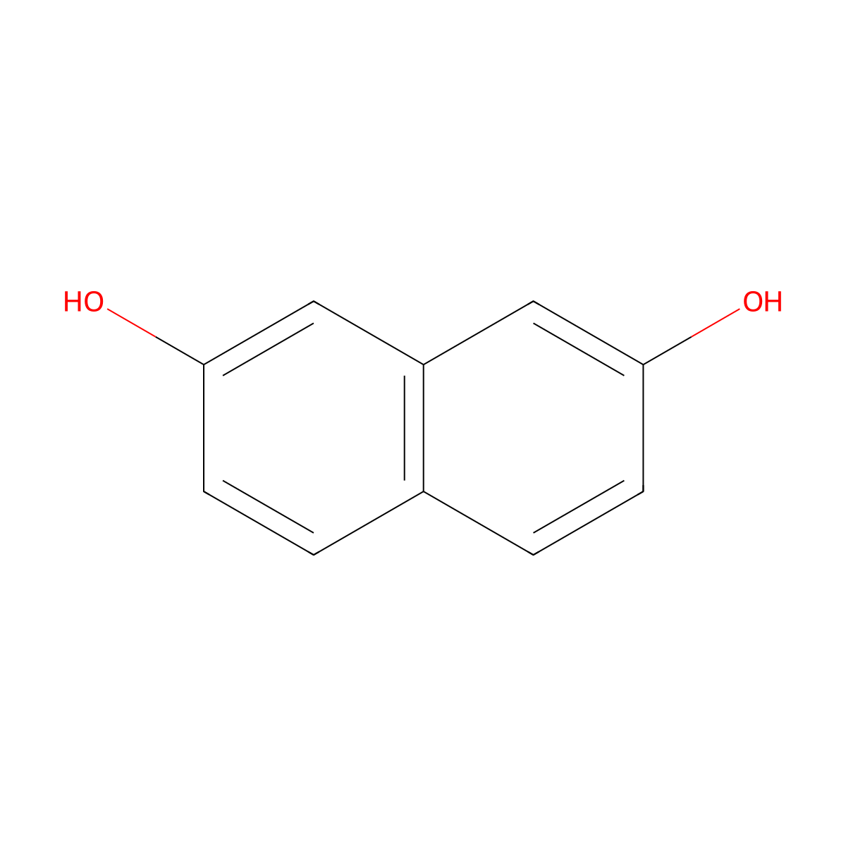 2,7-Naphthalenediol molecular structure, CAS 582-17-2
