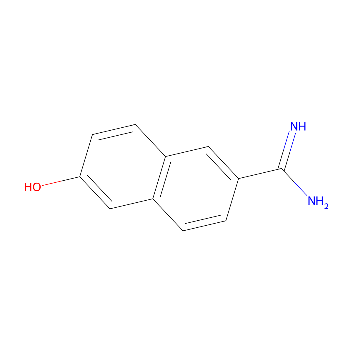 6-Amidino-2-naphthol molecular structure, CAS 58200-88-7