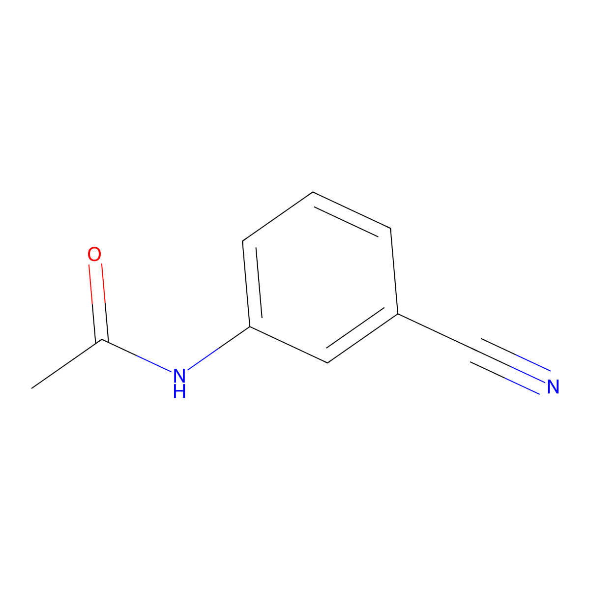 N-(3-cyanophenyl)acetamide molecular structure, CAS 58202-84-9