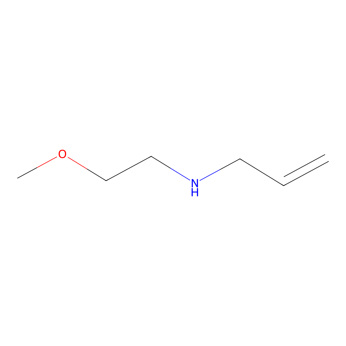 (2-Methoxyethyl)(prop-2-en-1-yl)amine molecular structure, CAS 58203-01-3