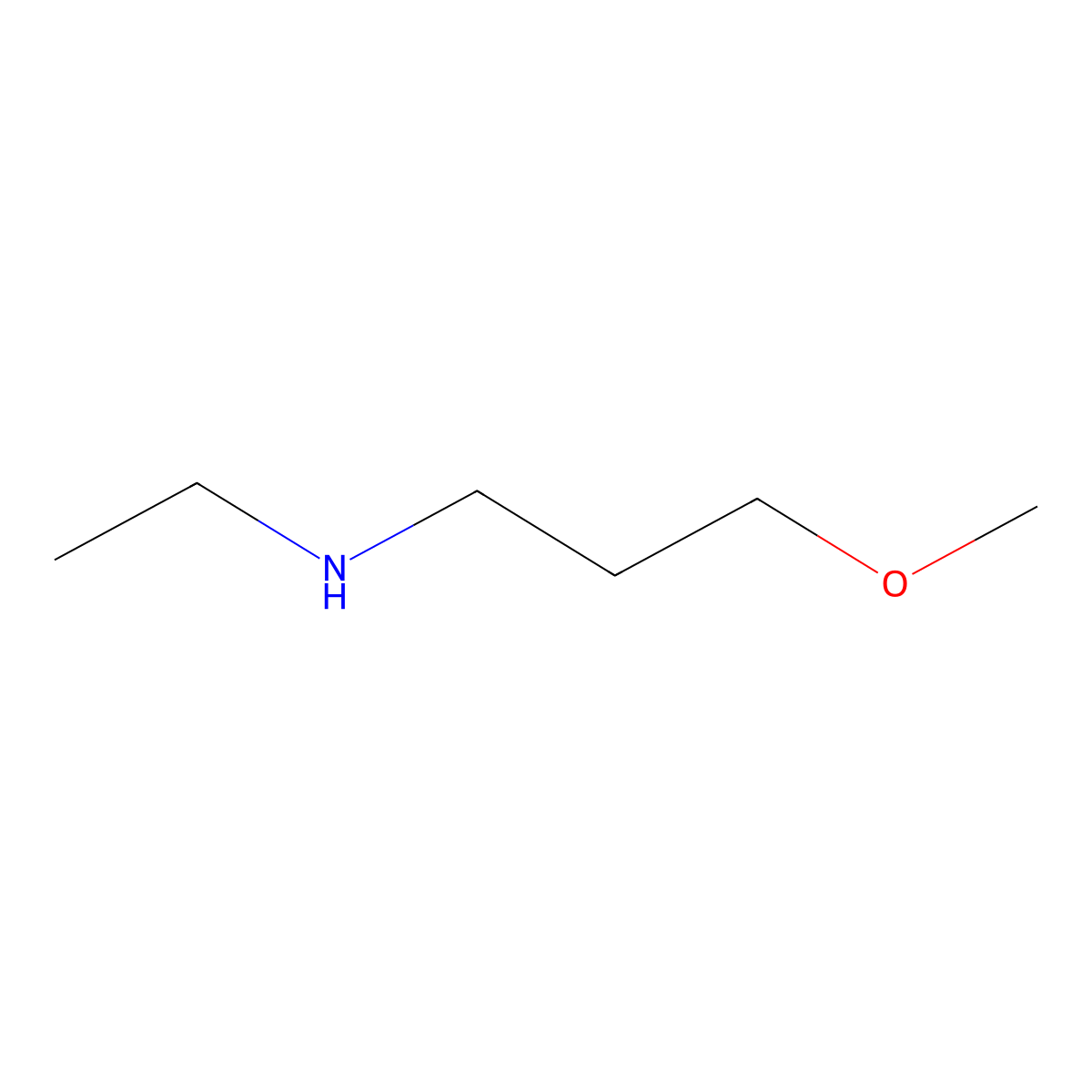N-ethyl-3-methoxypropan-1-amine molecular structure, CAS 58203-02-4