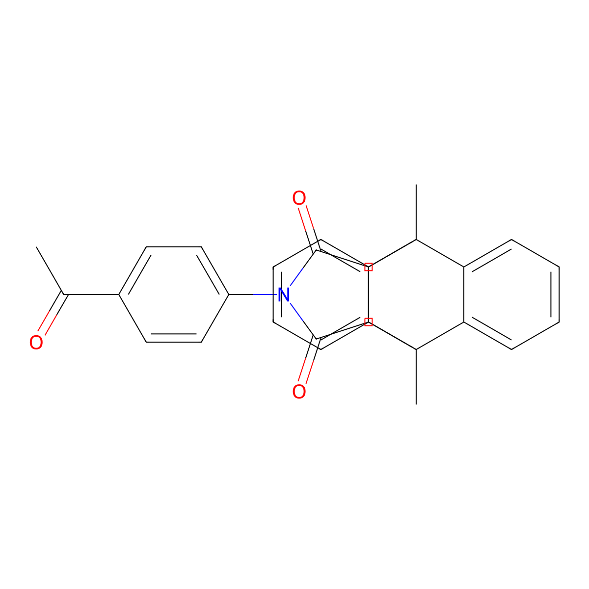 17-(4-Acetylphenyl)-1,8-dimethyl-17-azapentacyclo[6.6.5.0~2,7~.0~9,14~.0~15,19~]nonadeca-2,4,6,9,11,13-hexaene-16,18-dione molecular structure, CAS 5821-64-7