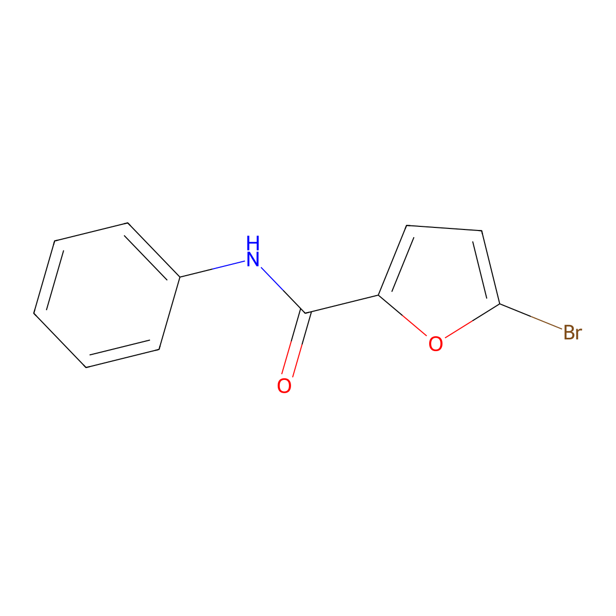 5-bromo-N-phenylfuran-2-carboxamide molecular structure, CAS 58217-60-0