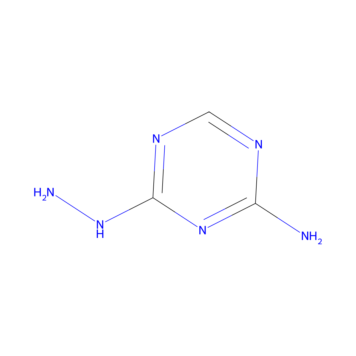 4-Hydrazinyl-1,3,5-triazin-2-amine molecular structure, CAS 58228-68-5