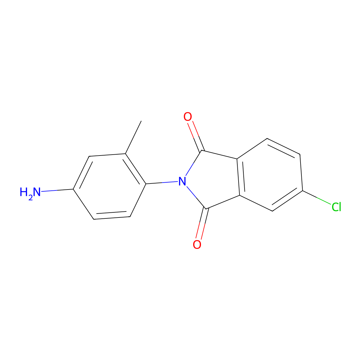 N-(4-Amino-o-tolyl)-4-chlorophthalimide molecular structure, CAS 58230-69-6