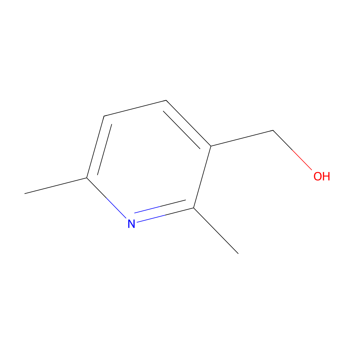 (2,6-Dimethylpyridin-3-yl)methanol molecular structure, CAS 582303-10-4