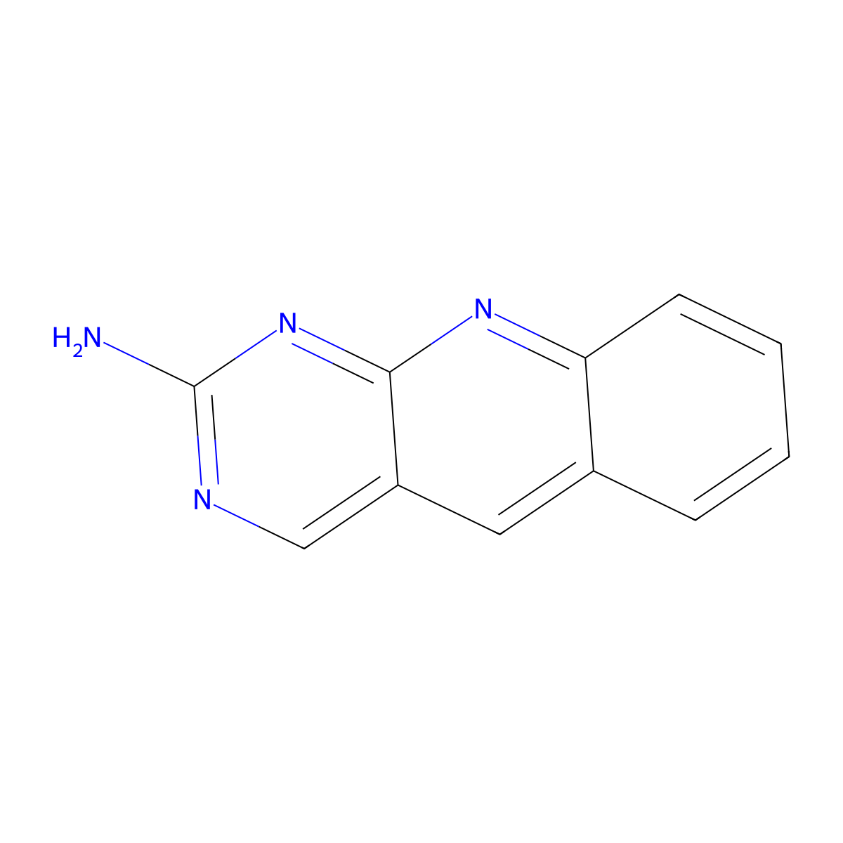 Pyrimido[4,5-b]quinolin-2-amine molecular structure, CAS 582334-02-9