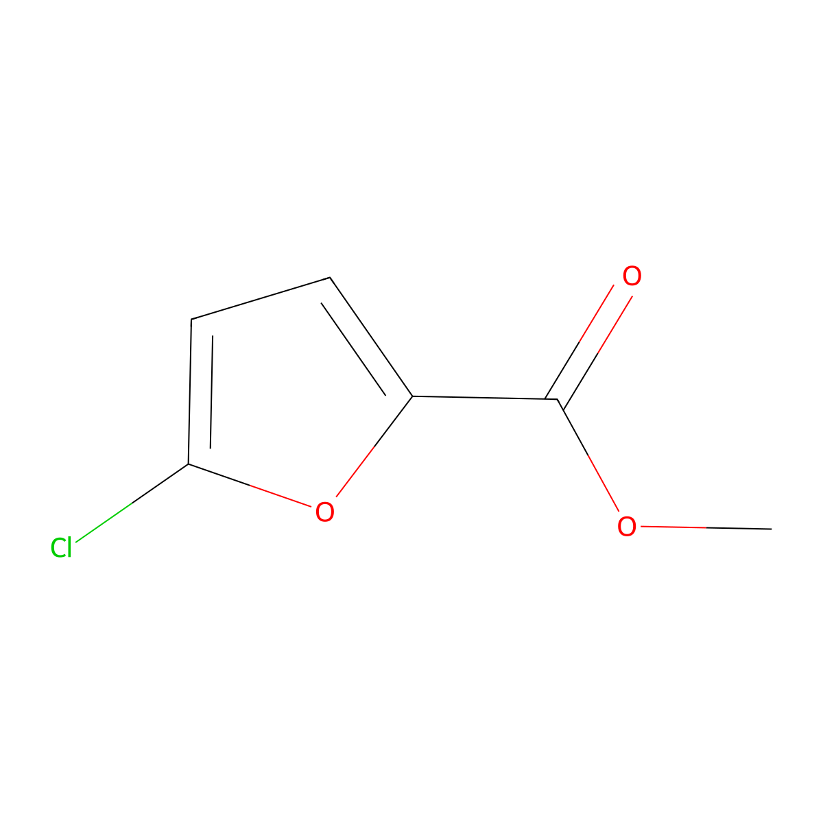 Methyl 5-chlorofuran-2-carboxylate molecular structure, CAS 58235-81-7