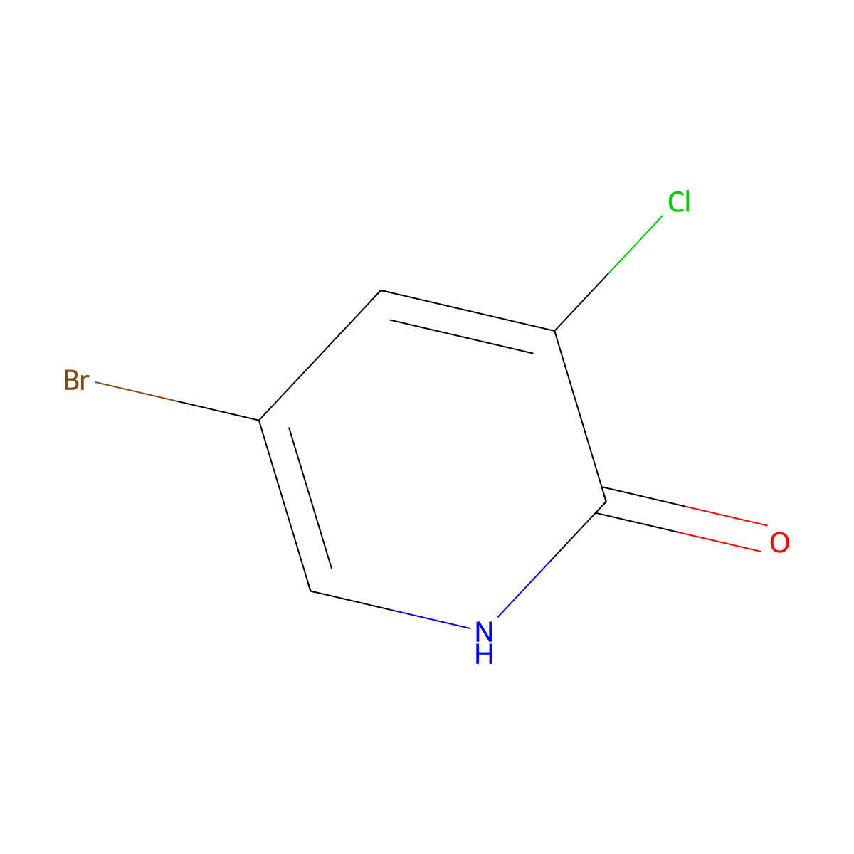 5-Bromo-3-chloropyridin-2-ol molecular structure, CAS 58236-20-7