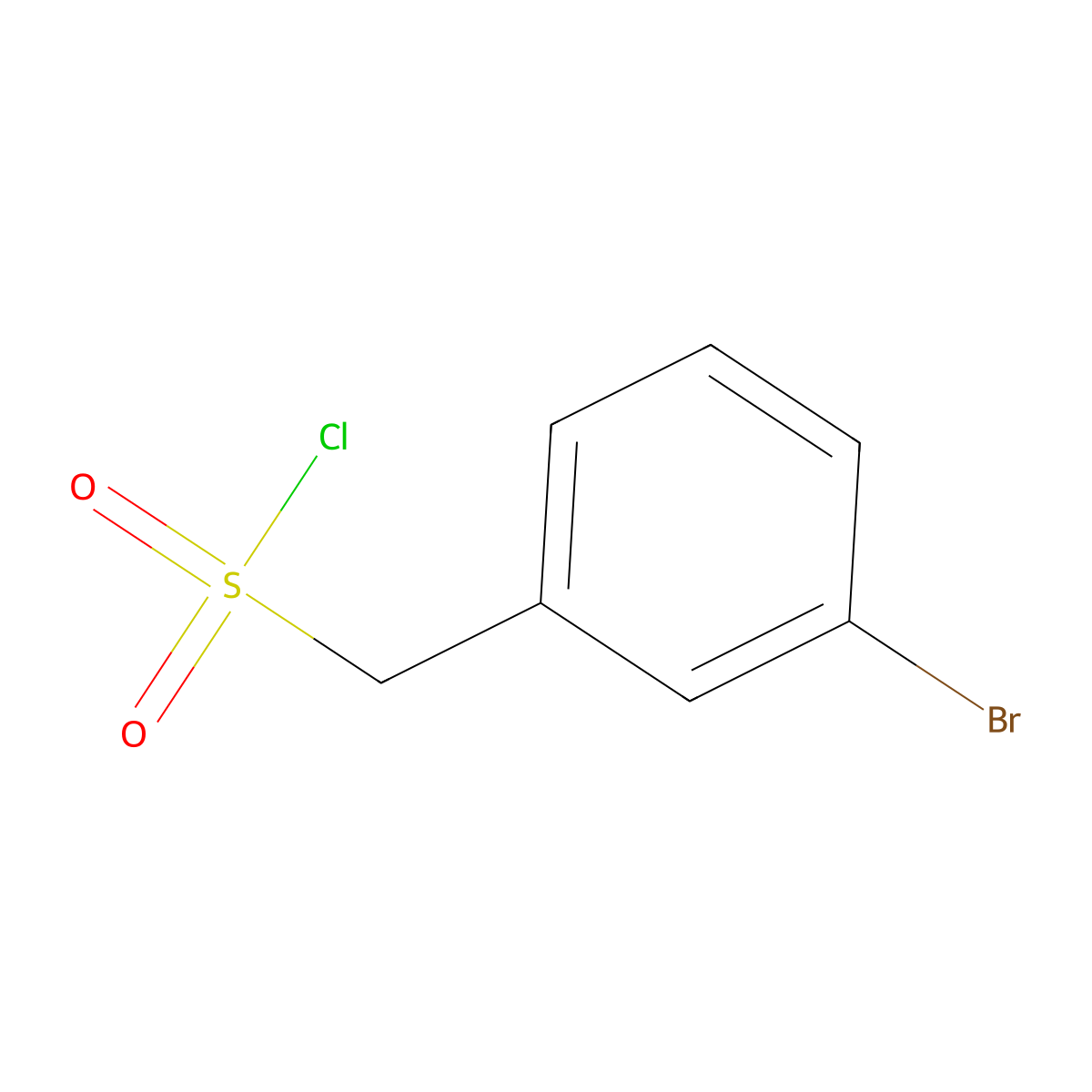 (3-bromophenyl)methanesulfonyl Chloride molecular structure, CAS 58236-74-1