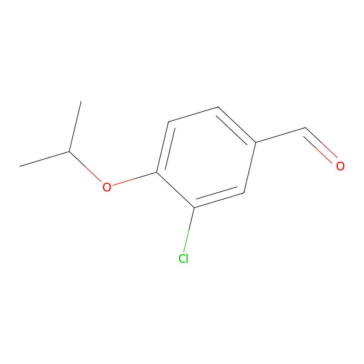 3-Chloro-4-isopropoxybenzaldehyde molecular structure, CAS 58236-92-3