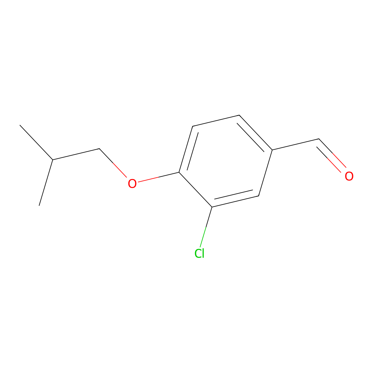 3-Chloro-4-isobutoxybenzaldehyde molecular structure, CAS 58236-93-4