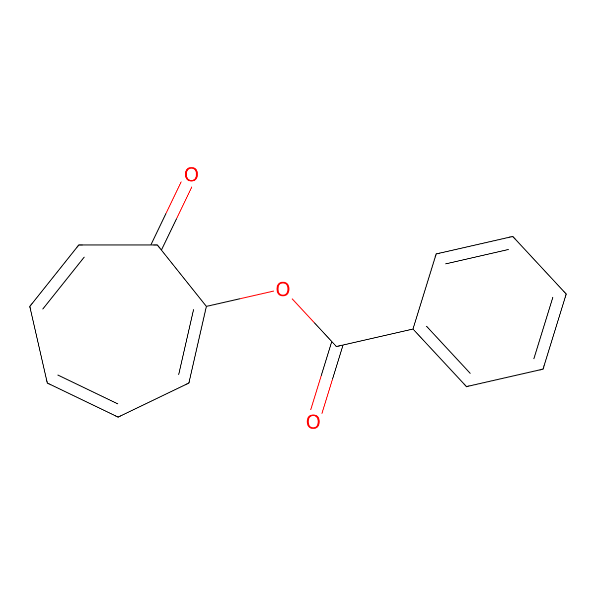 7-Oxocyclohepta-1,3,5-trien-1-YL benzoate molecular structure, CAS 58244-35-2