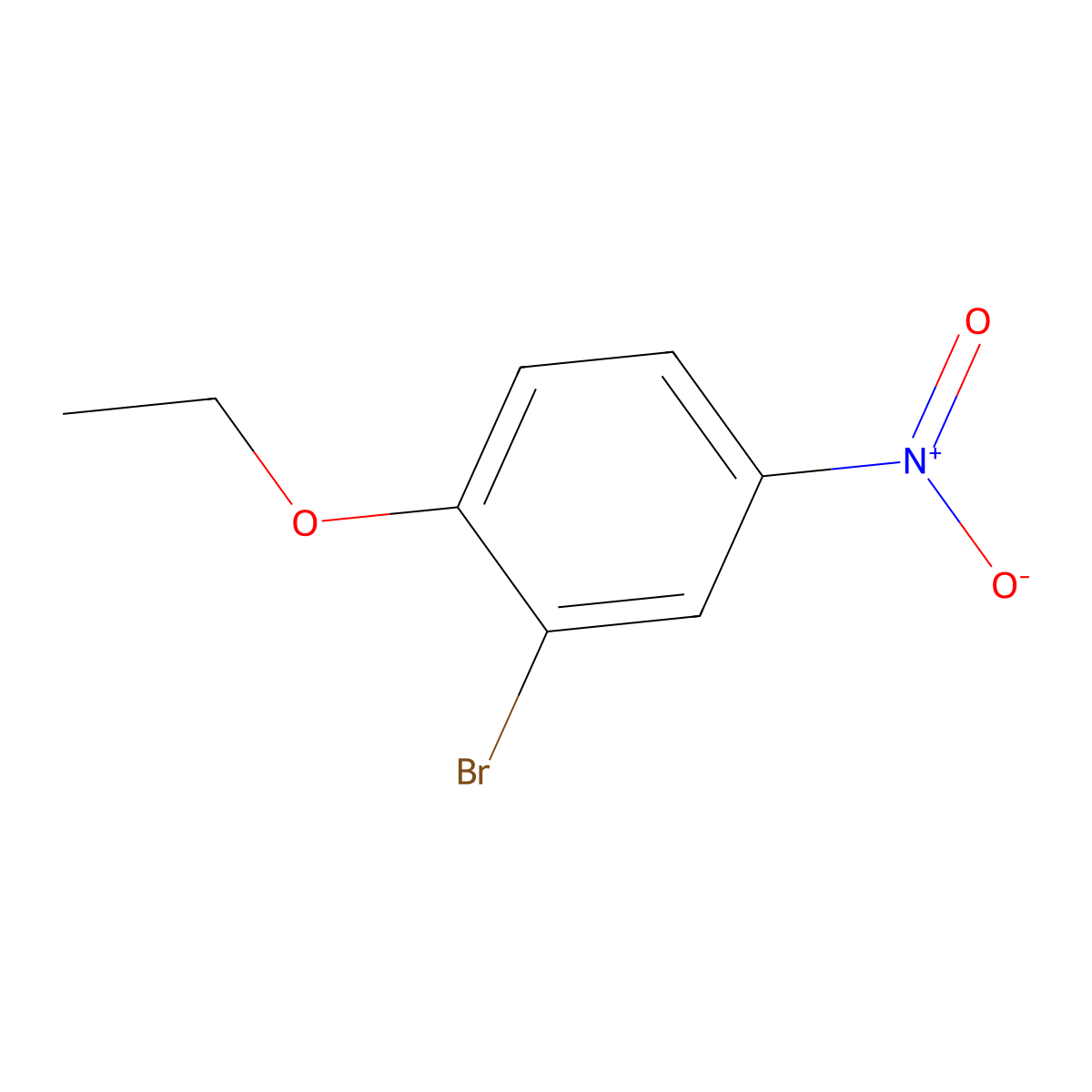 2-Bromo-1-ethoxy-4-nitrobenzene molecular structure, CAS 58244-42-1