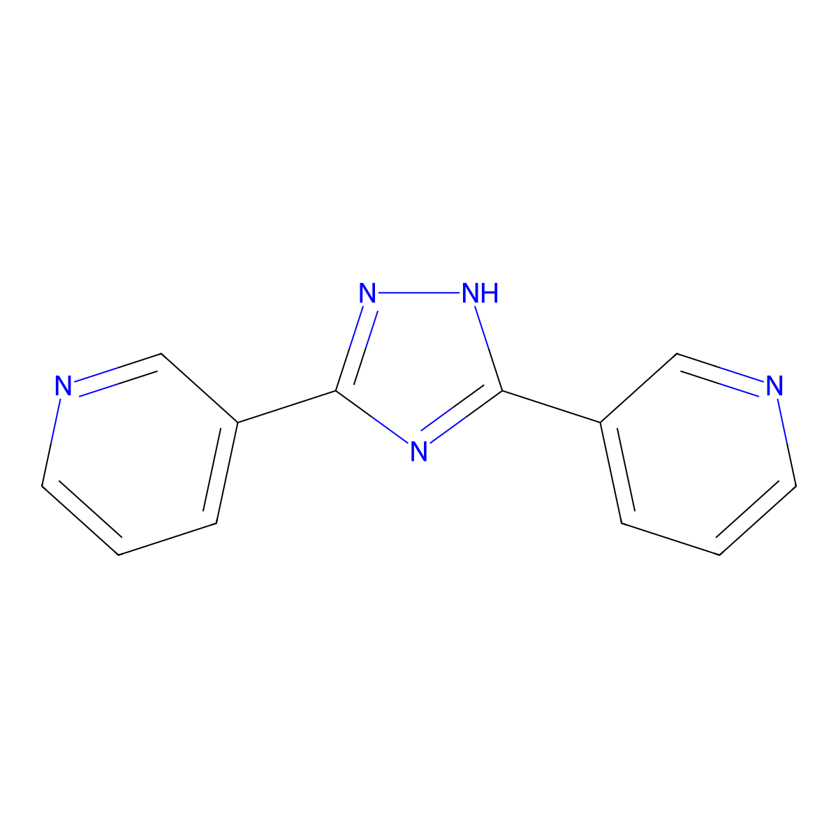 3-(3-pyridin-3-yl-1H-1,2,4-triazol-5-yl)pyridine molecular structure, CAS 58248-44-5